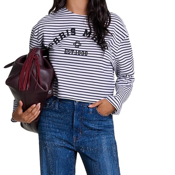 Maje striped tee - Picture 4 of 5